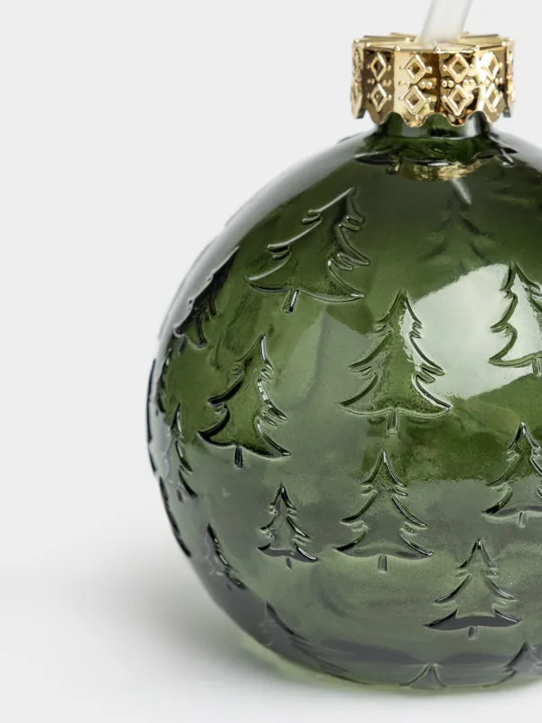Банка для напитков, 580 мл, с трубочкой, Шар, Christmas drink, image-3
