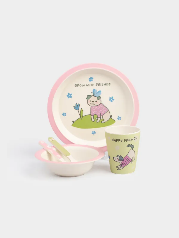Набор посуды, бамбук, Pretty friends, image-0