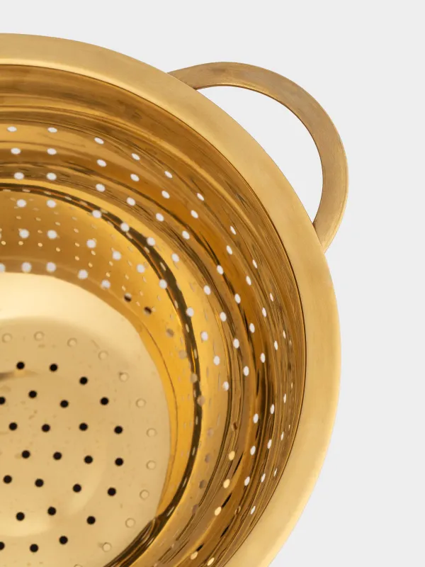 Дуршлаг, 22 см, с ручками, Classic gold, image-3