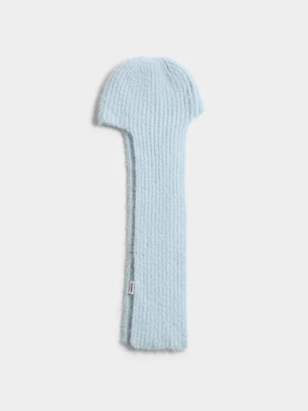 Шапка-ушанка из смесового трикотажа с добавлением шерсти Knitting fuzz, image-0