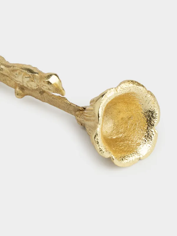 Колпачок для тушения свечей, 24 см, металл, золотистый, Цветок, Fantastic gold, image-3