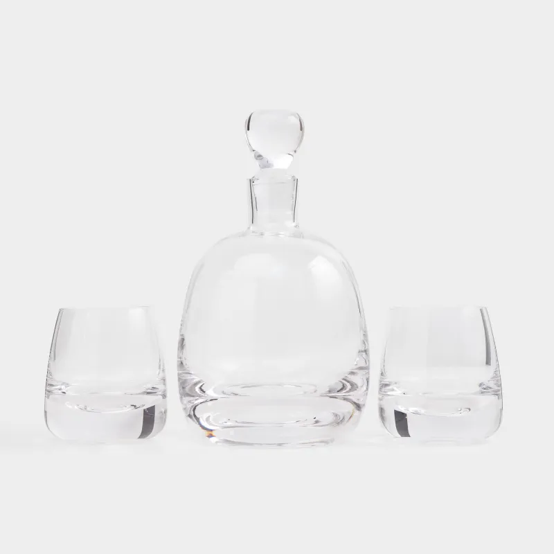 Набор для виски, 2 перс, 3 пр, графин/стаканы, стекло, Clear, image-7
