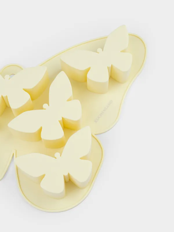 Форма для выпечки кексов, 29х20 см, 7 отд, силикон, молочная, Бабочки, Bakery, image-4