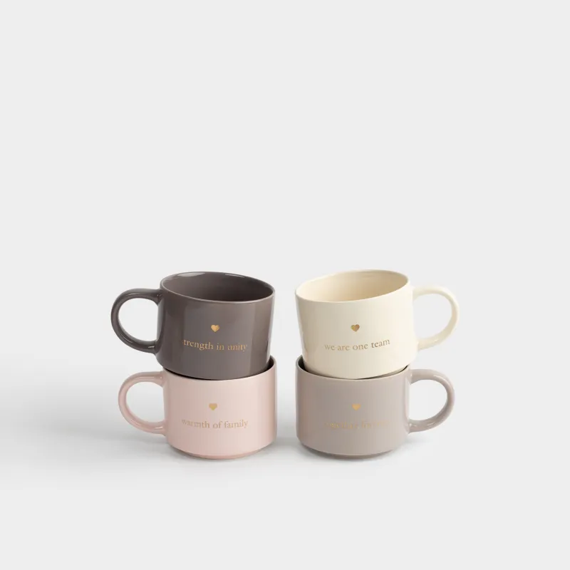 Кружка, 350 мл, 4 шт, фарфор N, цвет, Семья, Dynasty