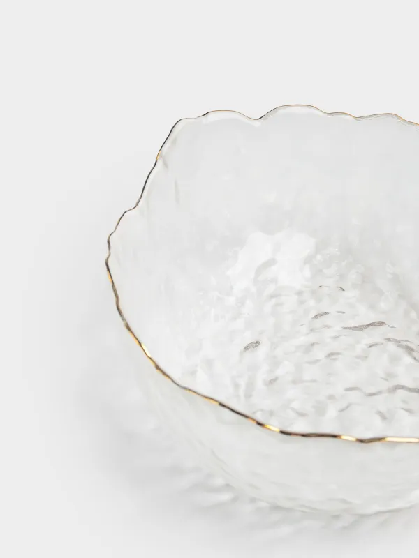 Салатник, 17х7 см, 700 мл, стекло, с золотистым кантом, Nautilus gold, image-2