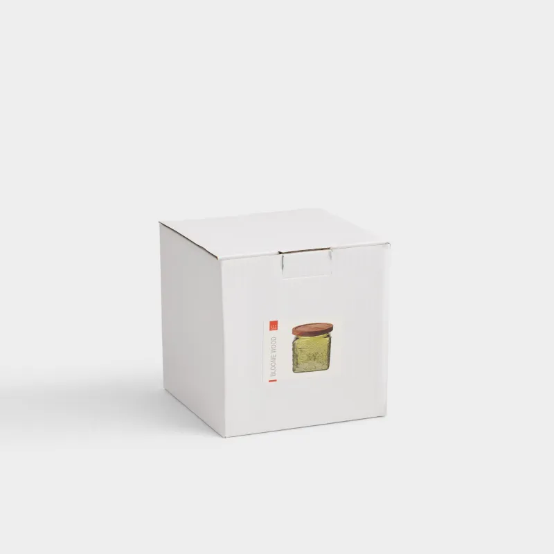 Банка для сыпучих продуктов, 750 мл, стекло Р/дерево, зеленая, Цветы, Bloome wood, image-5