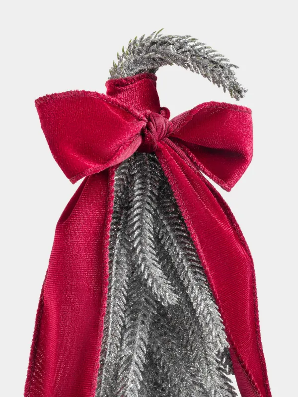 Ель искусственная, 30 см, полиэтилен/дерево, Conifer curved, image-2