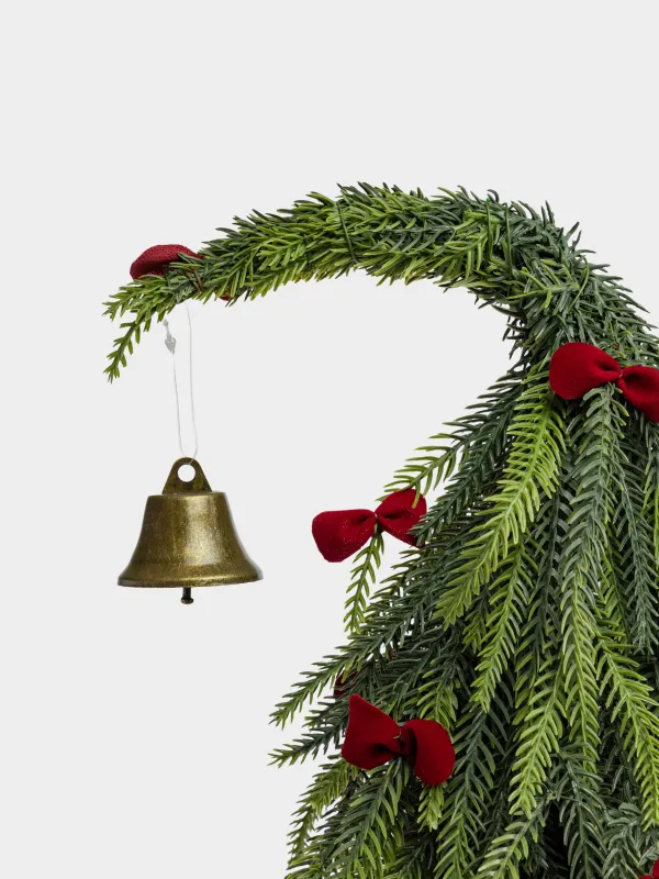 Ель искусственная, 50 см, Ель с бантиками и колокольчиком, Conifer curved, image-1