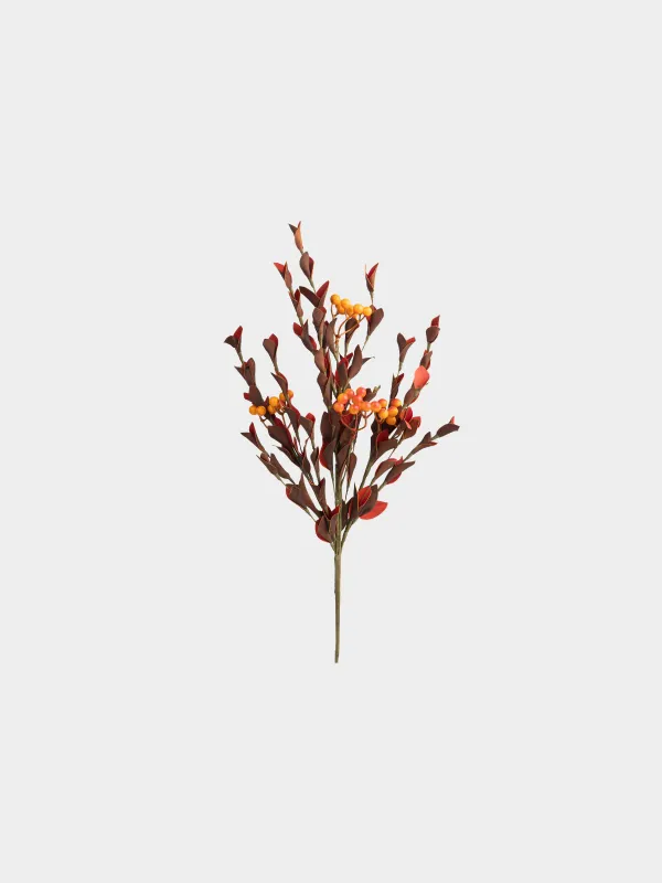 Ветка декоративная, 53 см, Оранжевые ягоды, Grand garden decor, image-0
