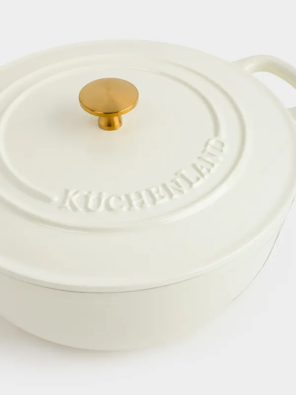 Казан, 25 см, 3,5 л, с крышкой, Light kitchen, image-2