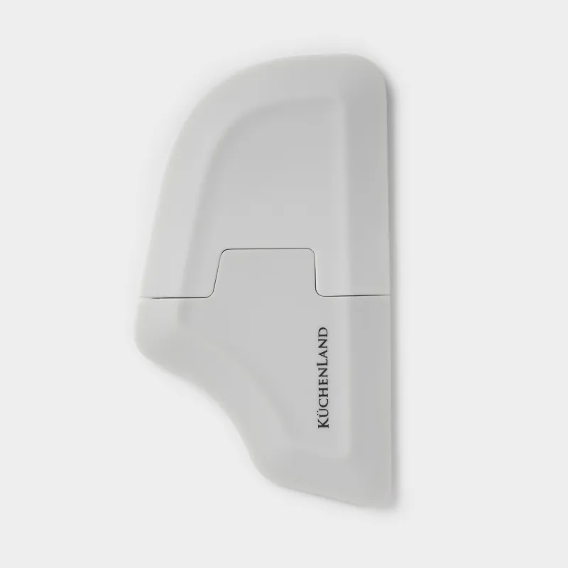 Скребок для мытья на кухне, 11 см, 2 насадки, силикон/сталь/пластик, серый, Soft kitchen