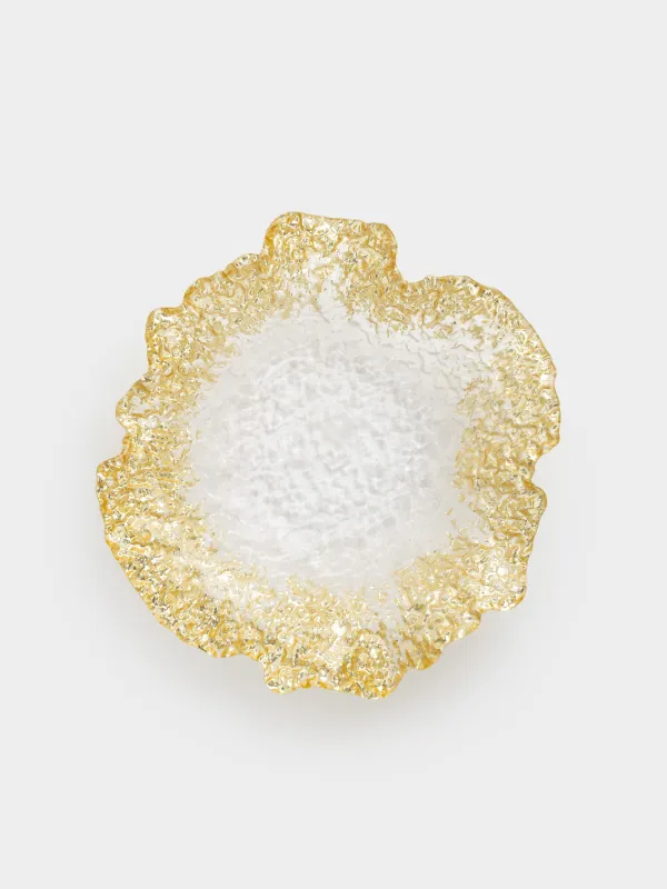 Ваза для фруктов, 28х7 см, стекло Р, шампань, Волнистые края, Felsen, image-2