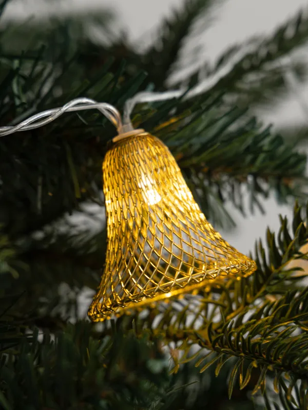 Гирлянда декоративная, 1,35 м, с подсветкой, 10 ламп, Christmas, image-1