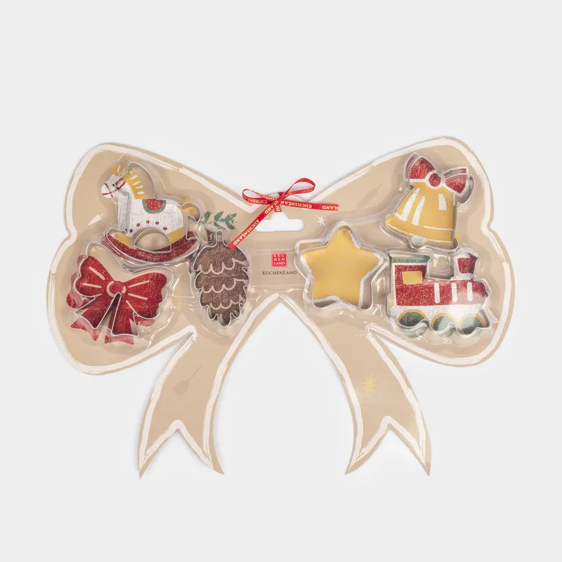Набор форм для печенья, 6 шт, сталь, Новогодняя фантазия, Bakery NY