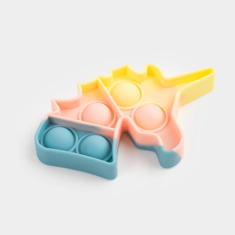 Игрушка-антистресс Pop-it, 10х6 см, силикон, цветная, Единорог, Pop-it, image-2
