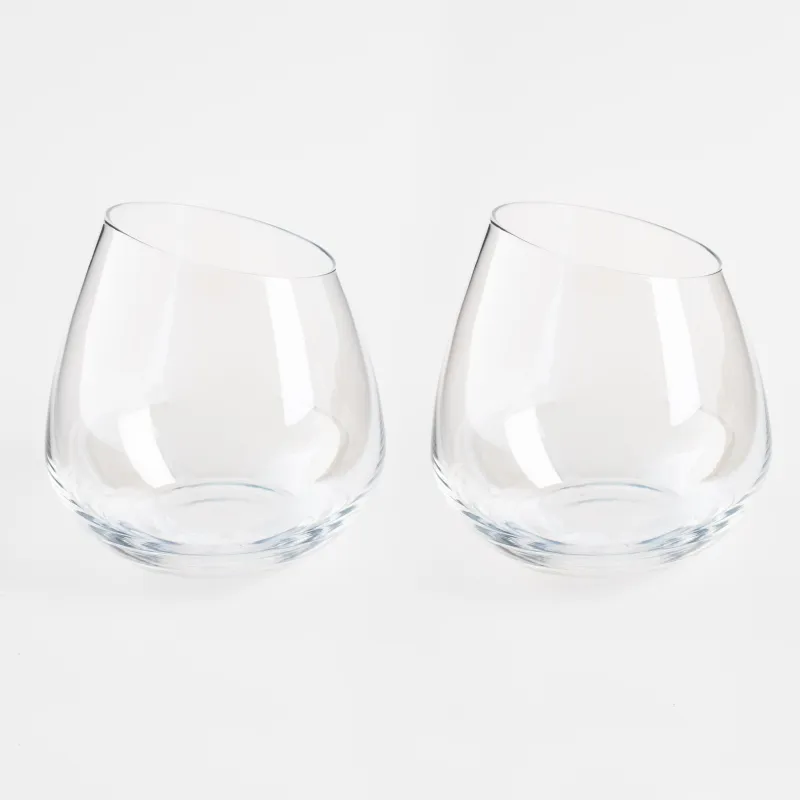 Стакан, 11 см, 400 мл, 2 шт, кристальное стекло, перламутр, Charm L polar