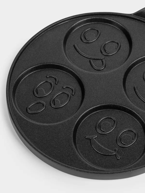 Сковорода для яиц и оладий, 22 см, 4 отд, с покрытием, алюминий, Смайл, Action, image-3