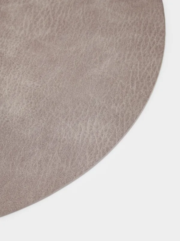 Салфетка под приборы, 33 см, ПВХ, круглая, серо-коричневая, Rock, image-3