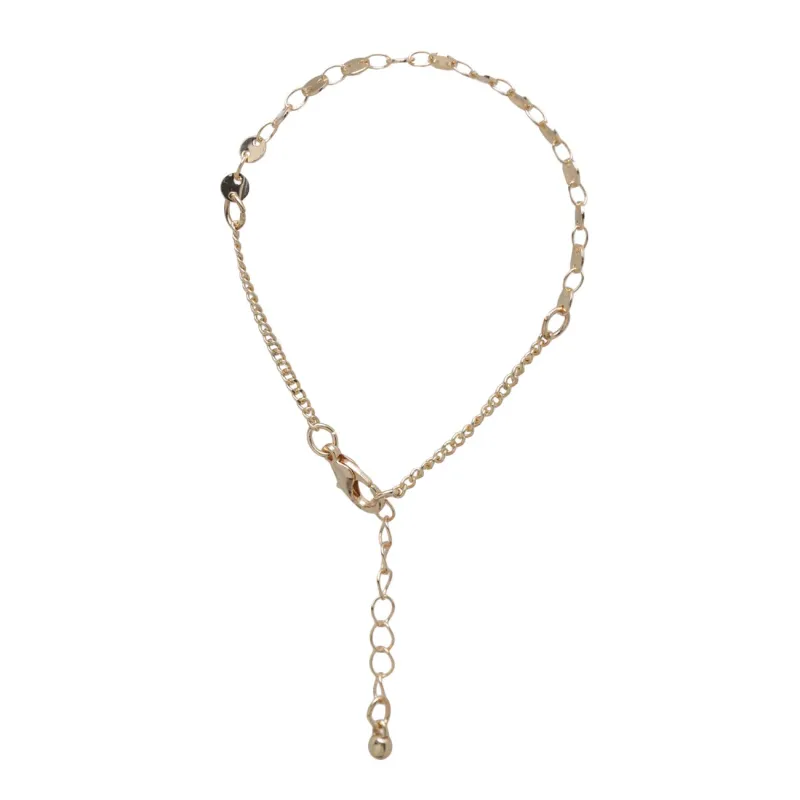 Браслет, 6 см, 2 шт, металл/пластик, золотистый, Цветные камни, Mineral, image-3