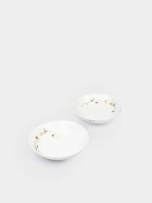 Тарелка суповая, фарфор N, Floweri, image-1