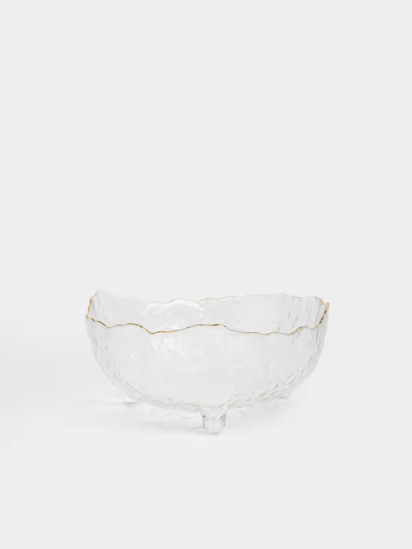 Салатник, 21х10 см, с золотистым кантом, Nautilus gold, image-0