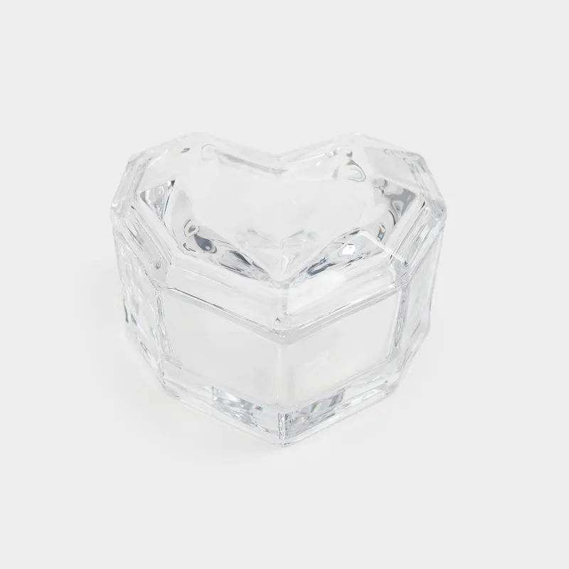 Емкость для хранения, 10х6 см, 150 мл, стекло, Сердце, Heart, image-3