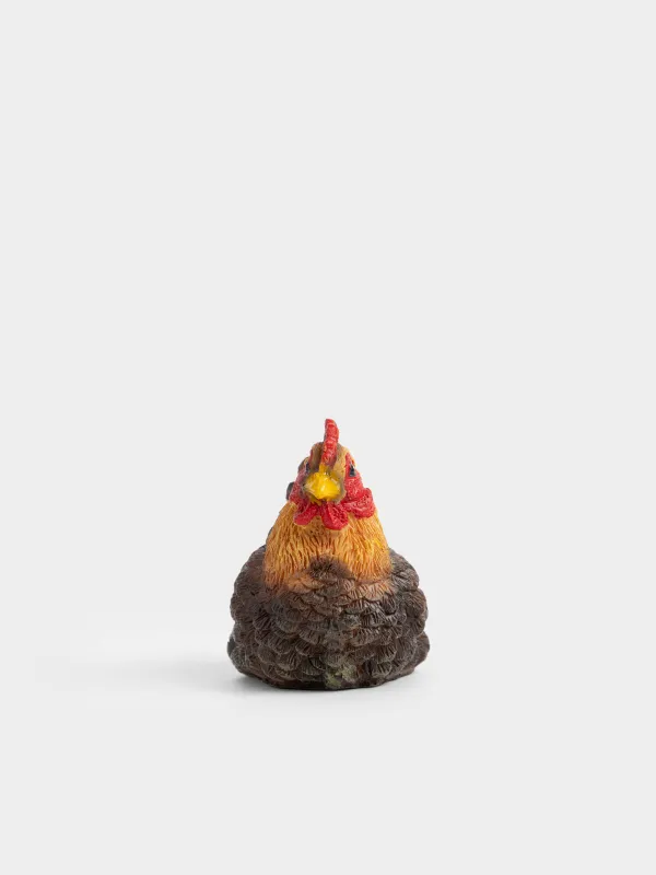 Статуэтка, 7 см, полирезин, коричнево-оранжевая, Курочка, Easter pullet, image-1