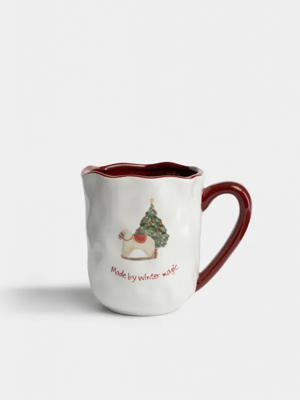 Кружка, 560 мл, Овечка с елкой, Christmas tree, image-0