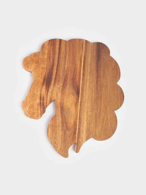 Набор для сыра, 5 пр, доска-блюдо/пиала, сталь/керамика/дерево, Лошадь, Noble tree, image-3