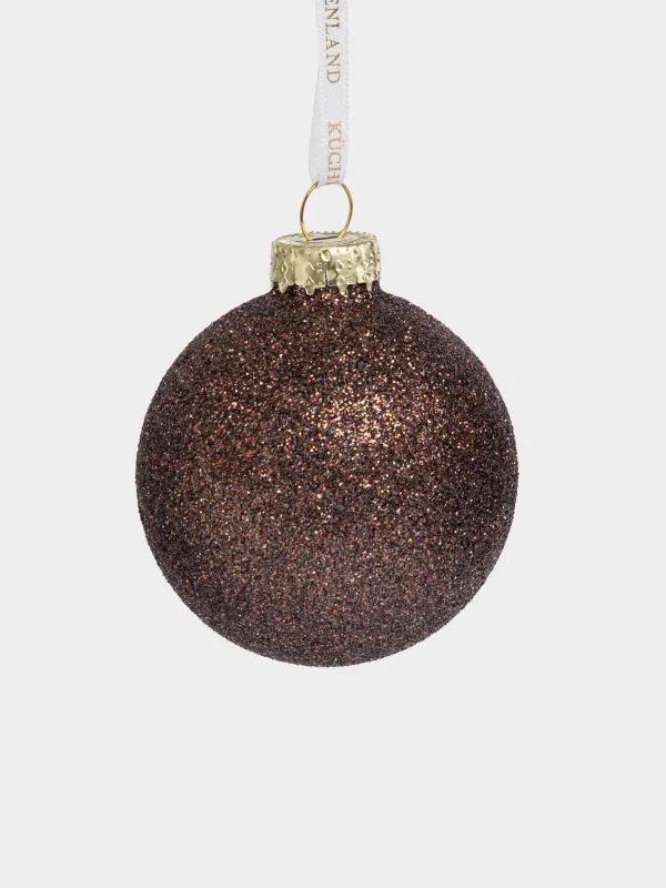 Игрушка елочная, 6 см, 6 шт, Шар, Ball sparkle, image-2