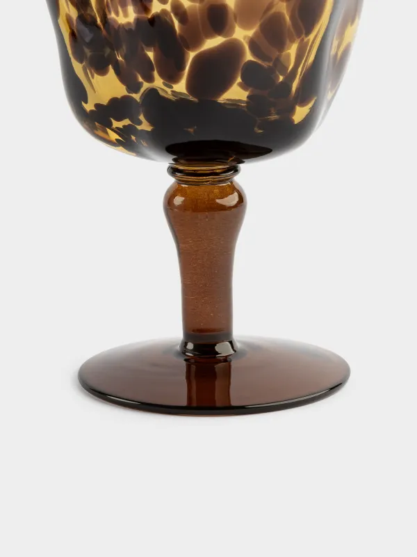 Бокал-кубок для вина, 350 мл, стекло Р, коричневый, Анималистичный узор, Nors color, image-2