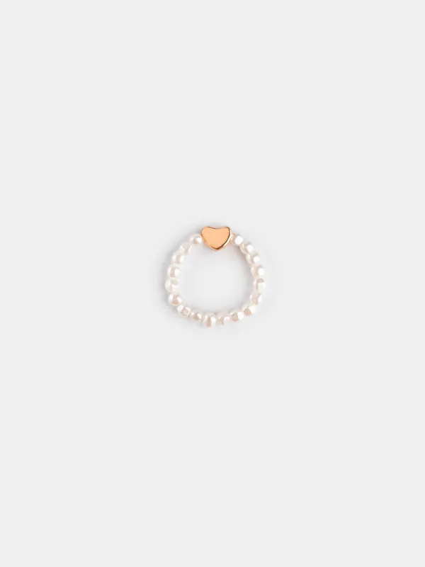 Кольцо, Сердце, Pearl heart, image-0