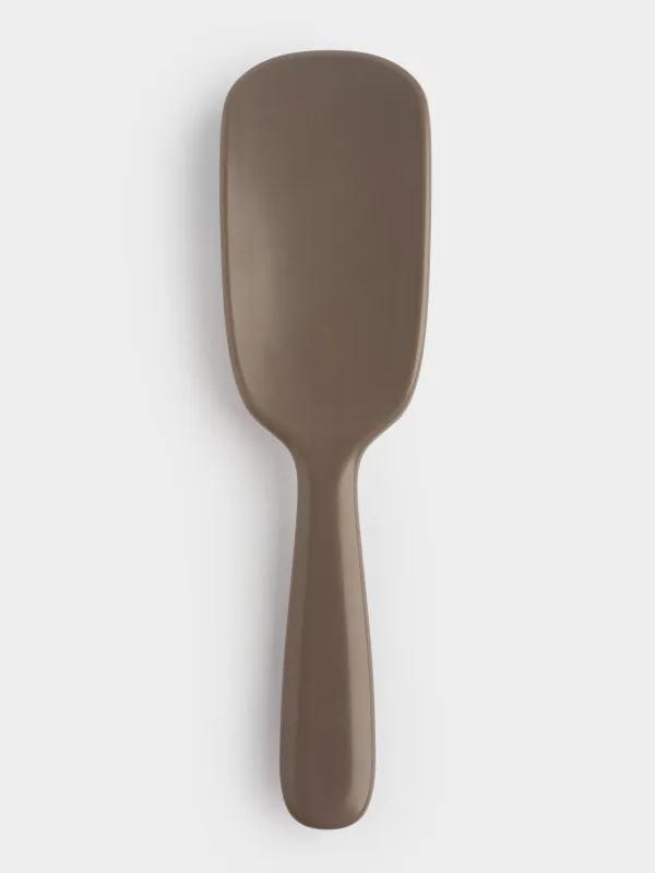 Расческа массажная для волос, 22 см, с насадкой для очищения, пластик, бежевая, Affinity, image-1