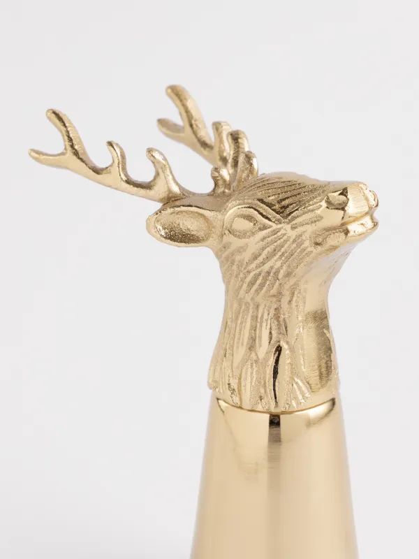 Стопка для водки, 150 мл, металл, золотистая, Олень, Arctic deer, image-3
