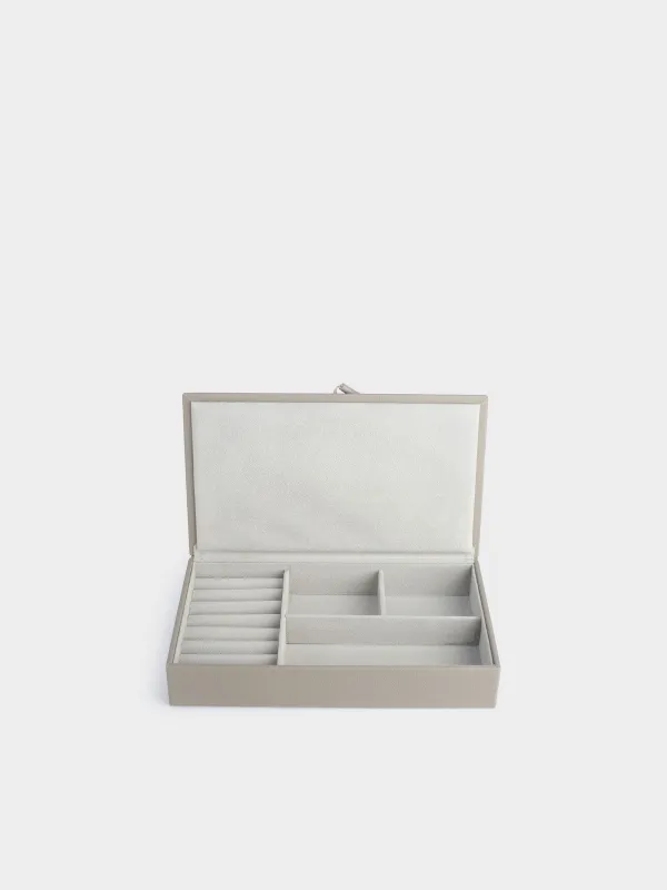 Шкатулка для украшений, 26х15 см, искусственная кожа/МДФ, бежевая, Premiere one, image-2