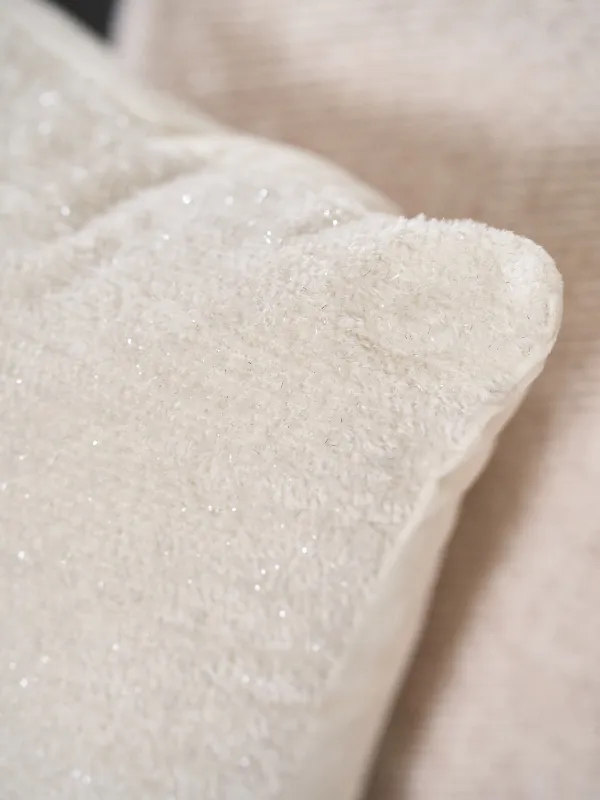 Подушка декоративная, 45х45 см, вельвет, молочная, Velvet, image-4