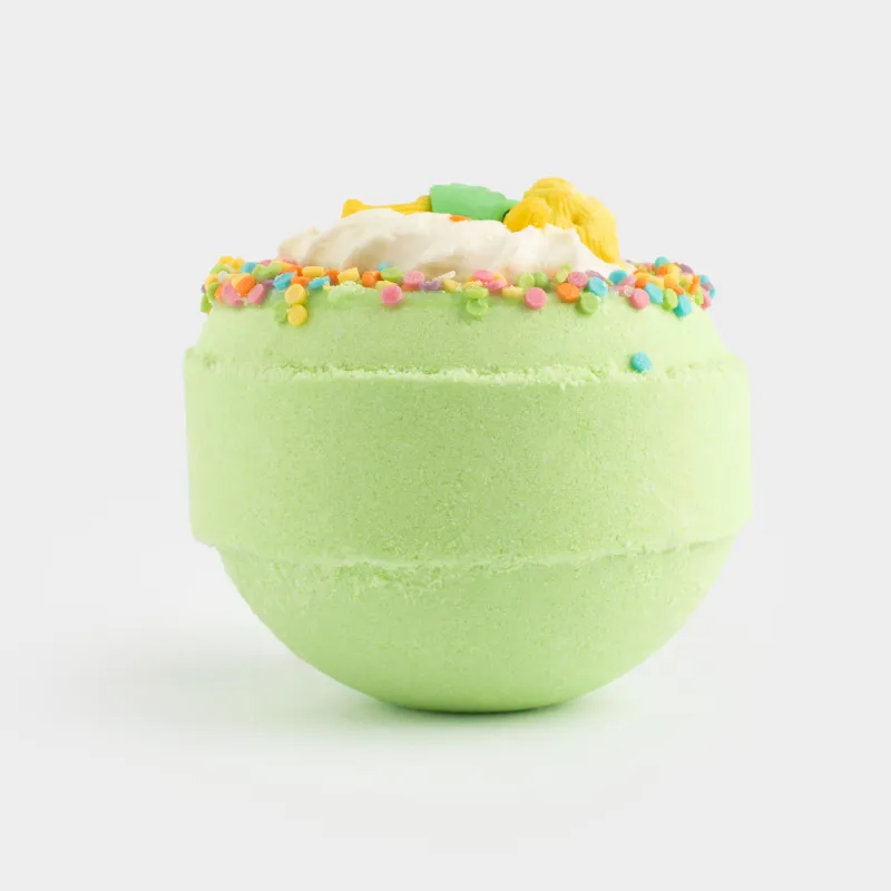 Бомбочка для ванны, с игрушкой, Зеленое яблоко, Bear, image-1
