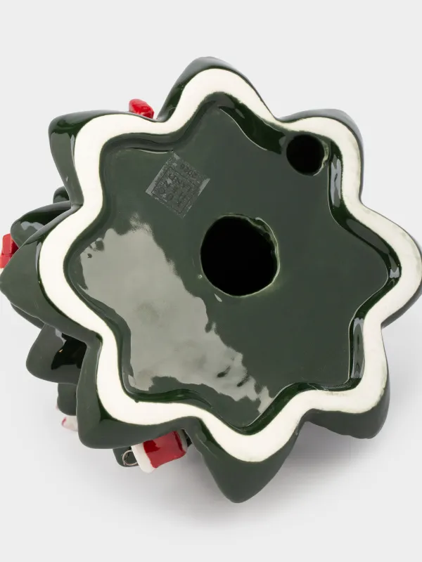 Статуэтка, 16 см, с подвесками, фарфор P, зеленая, Елка с игрушками, Christmas style, image-4