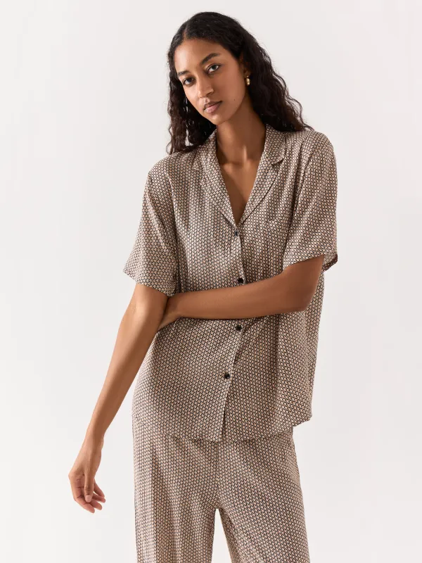 Рубашка, бежевая, Emri, image-7