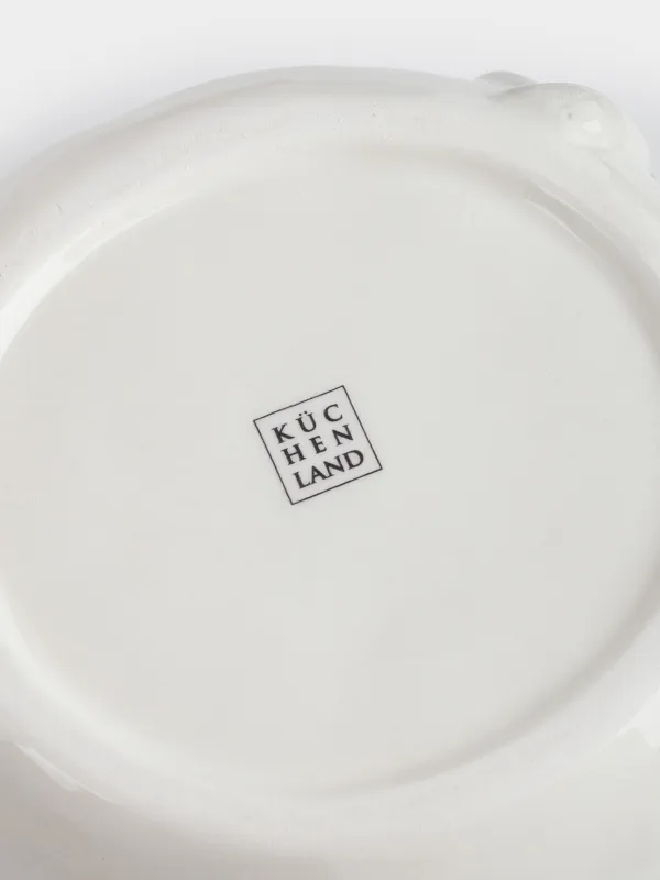 Салатник, 16х8 см, 980 мл, керамика, молочный, Грибы, Slight frost, image-4