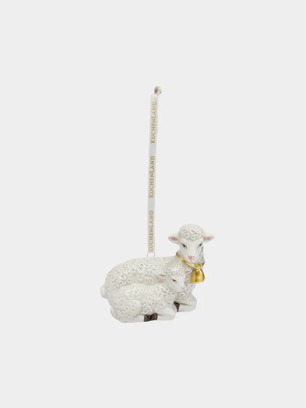 Игрушка елочная, 8x7 см, Овцы, Figure christmas, image-0