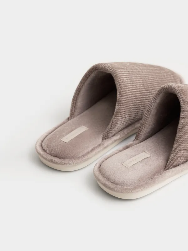 Тапочки из шенилла и вельвета Chenille, image-5