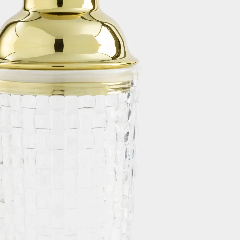 Набор для коктейлей, 2 перс, 3 пр, шейкер/стаканы, стекло Р/сталь, золотистый, Mosaic gold, image-3