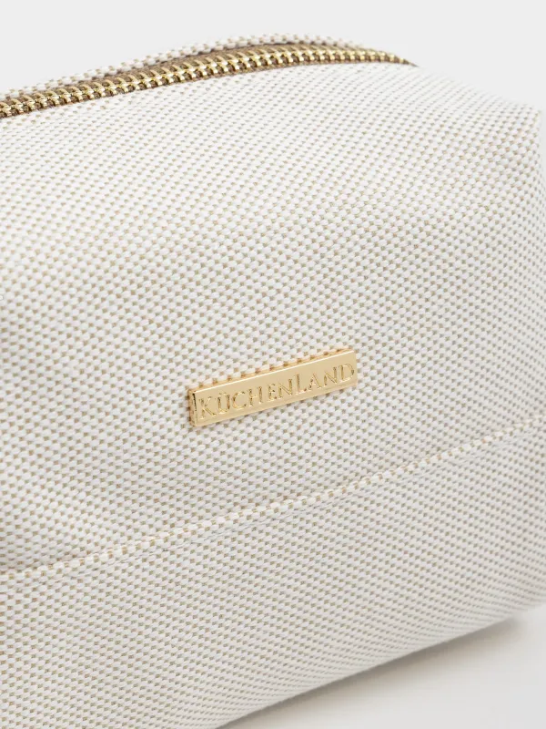 Косметичка, 16х10 см, полиэстер, бежевая, Canvas, image-2