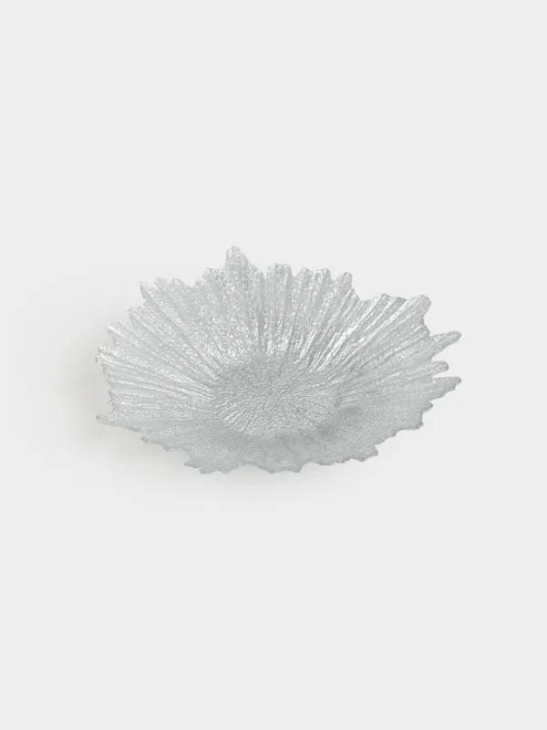 Ваза для фруктов, 42х7 см, стекло Р, серебристая, Verge, image-1