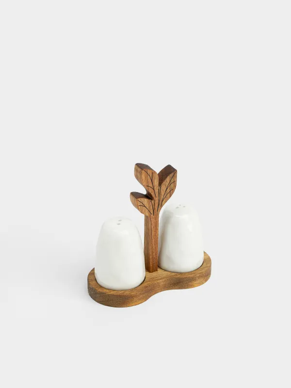 Набор для соли и перца, на подставке, Noble tree, image-1