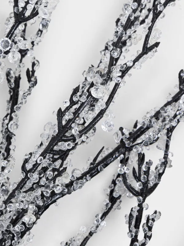Ветка декоративная, 73 см, пластик/металл, Ледяная ветка, Crystal decor, image-1
