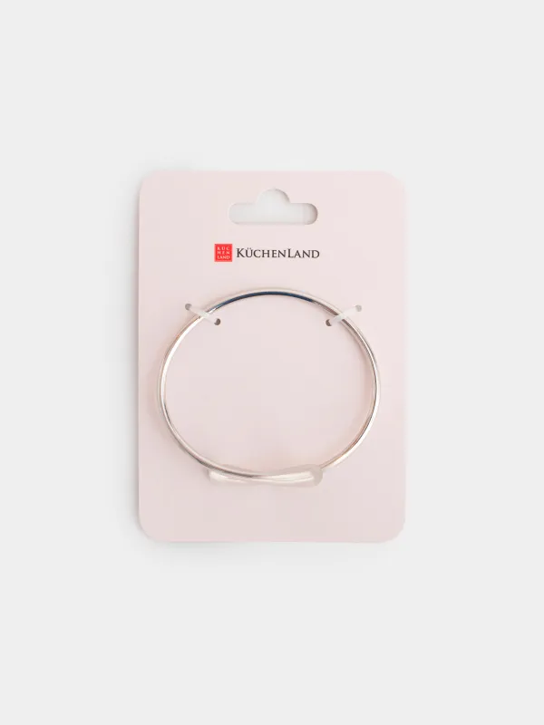 Браслет-кафф, 7 см, металл, серебристый, Капли, Jewelry, image-3