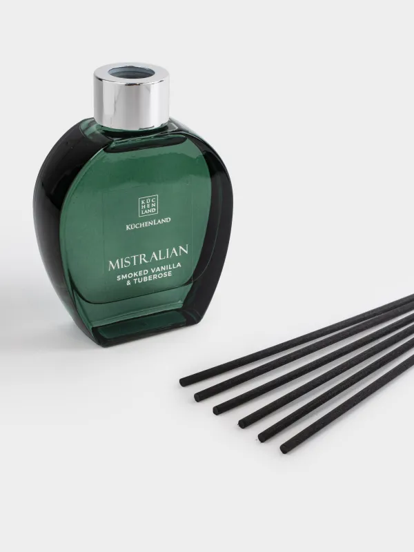 Ароматический диффузор, 100 мл, зеленый градиент, Smoked vanilla & tuberose, Mistralian, image-0