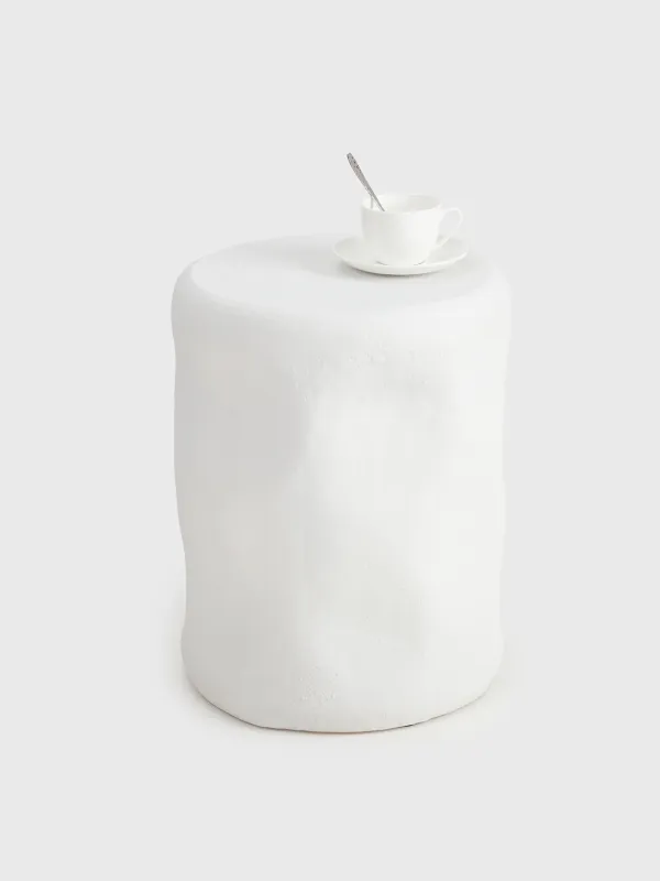 Столик кофейный, 38х48 см, магний, круглый, белый, Antic, image-3